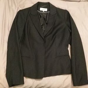 Calvin klein pinstripe skirt suit